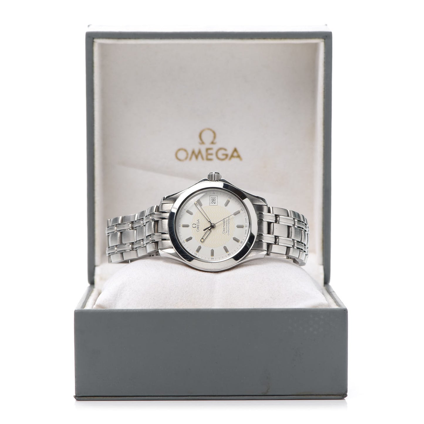Stainless Steel 36mm Seamaster Automatic Watch White 368.1501