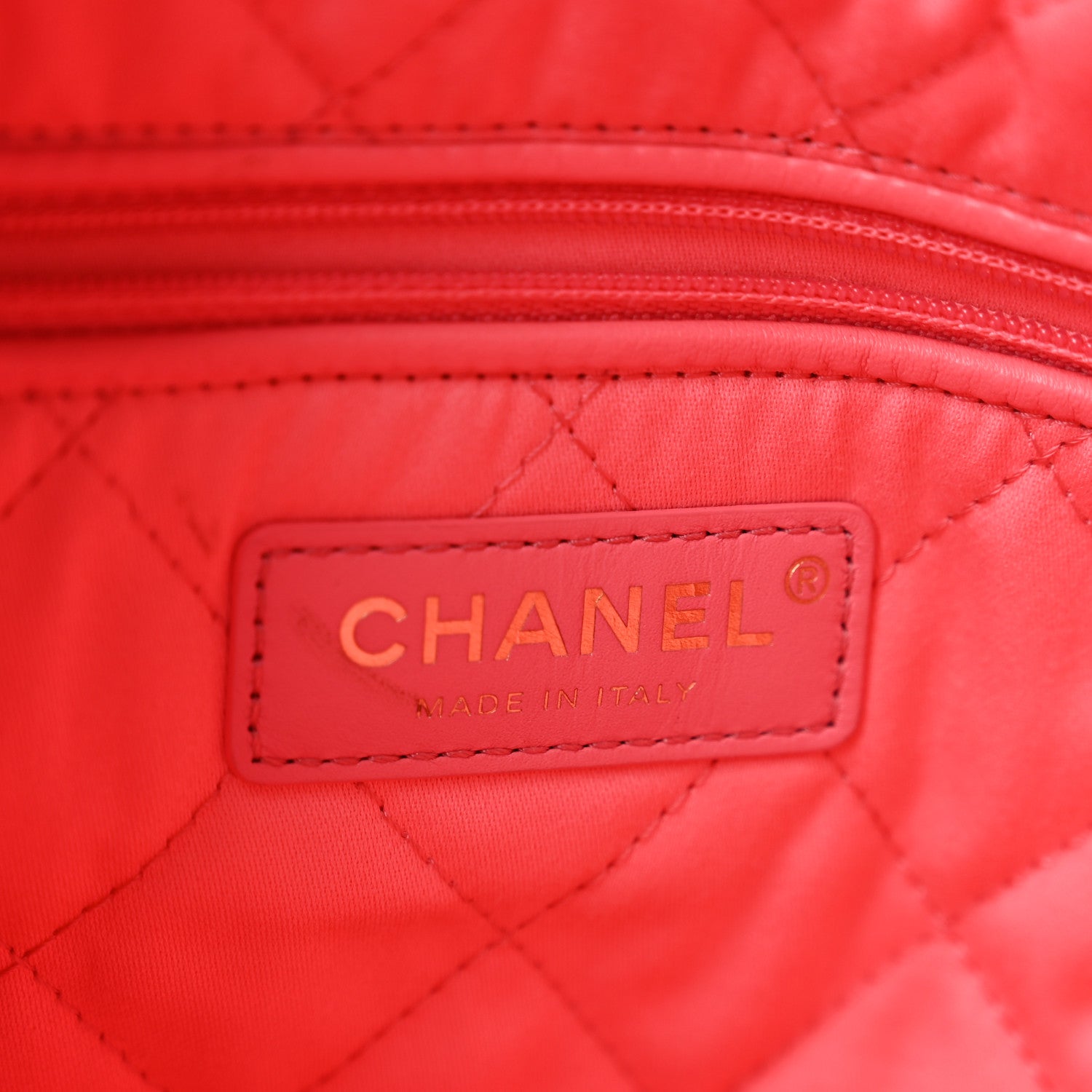 Chanel Shiny Calfskin Quilted Chanel 22 Coral Pink 6 of 11