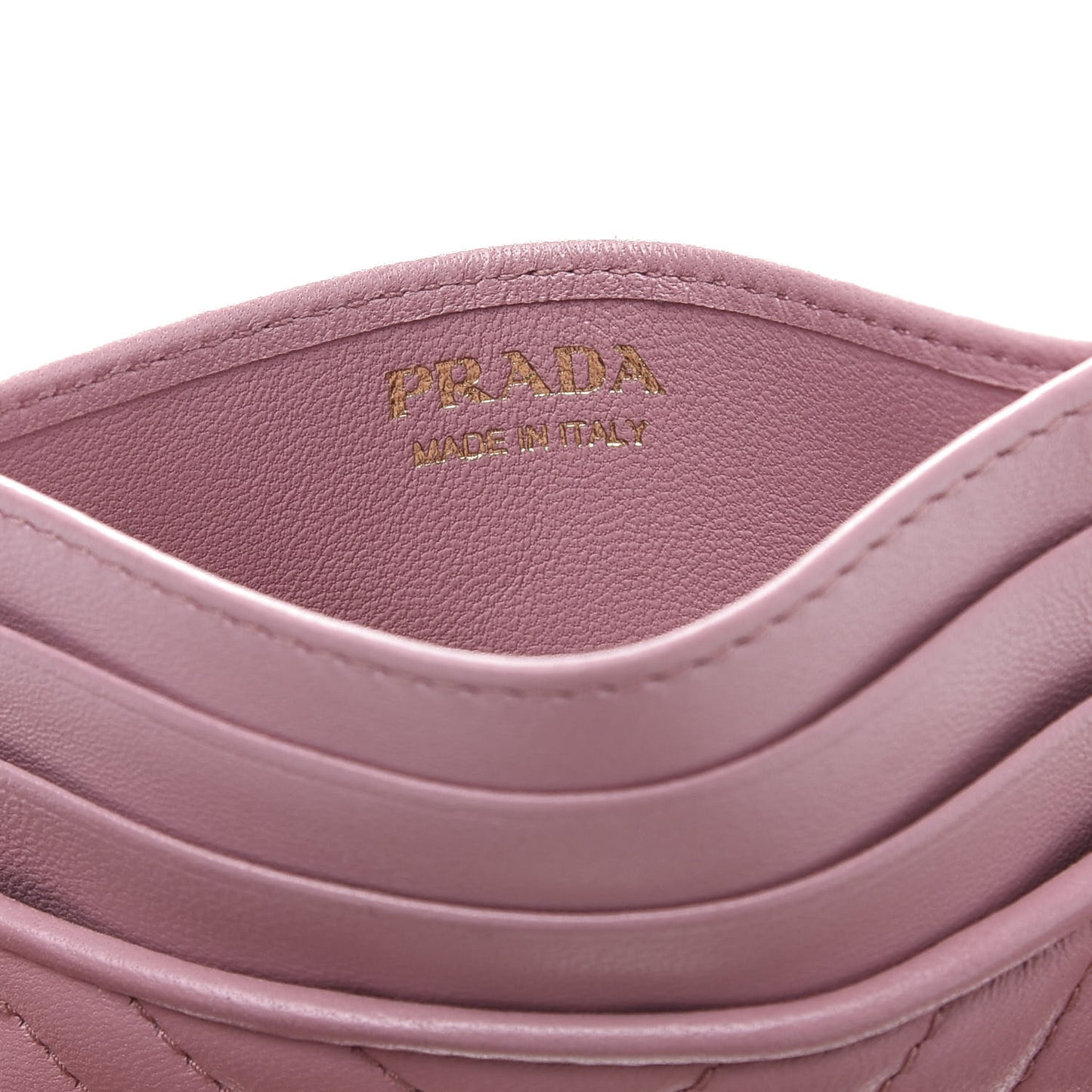 Nappa Impunture Logo Card Holder Petalo
