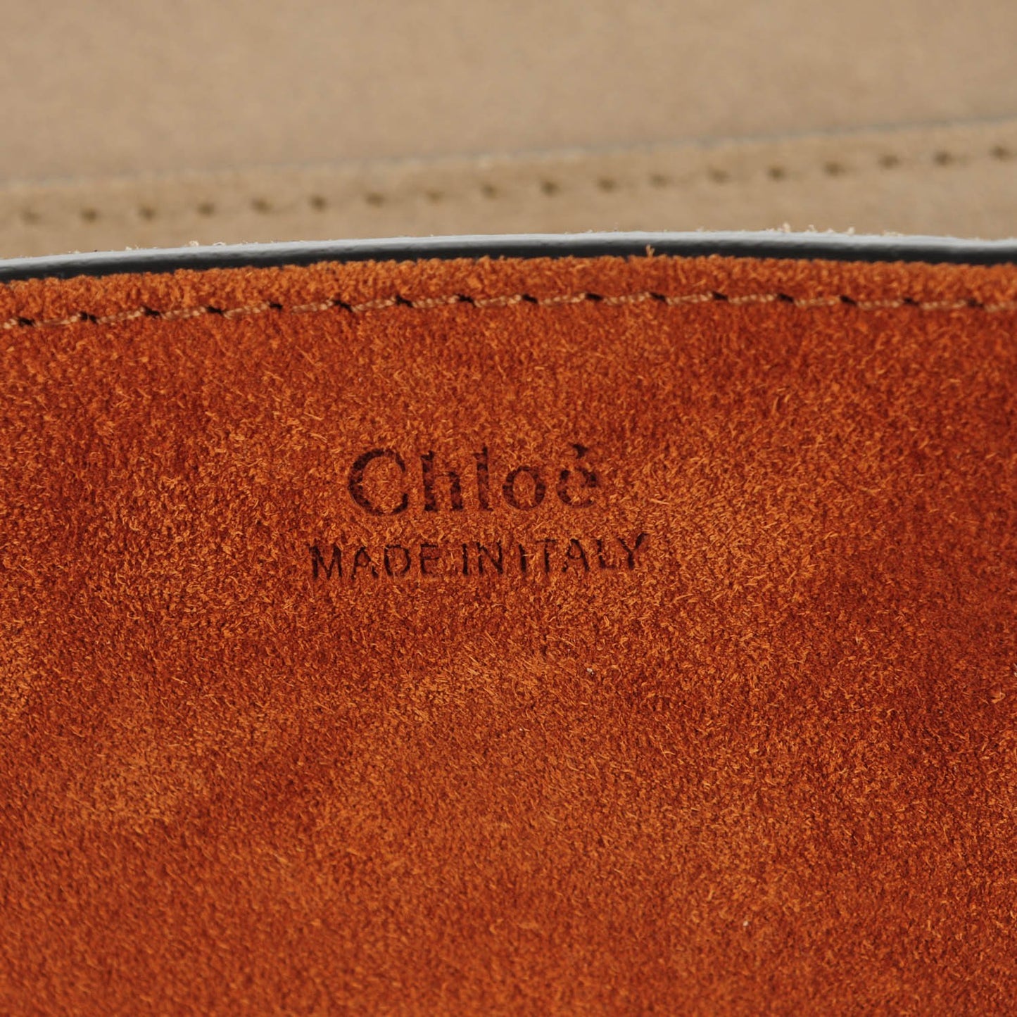 Suede Smooth Calfskin Studded Drew Shoulder Bag Caramel