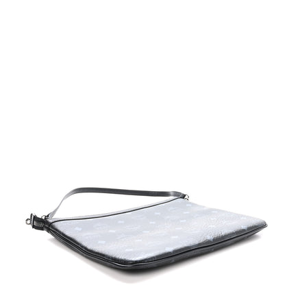 MCM Visetos Liz Shopper Tote Pouch Black 4 of 9