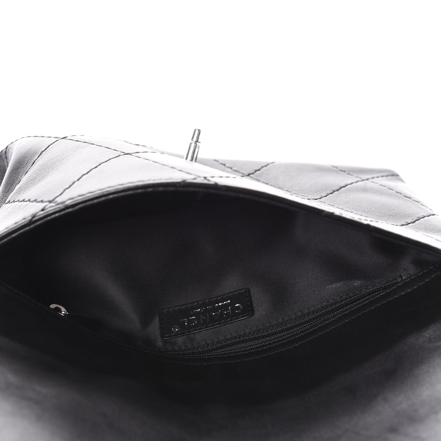 Lambskin Medium Ultimate Stitch Flap Black