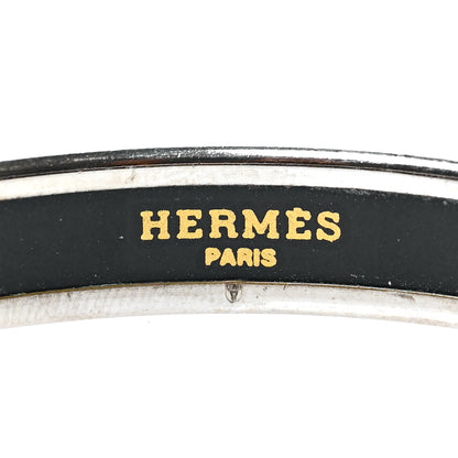 Hermes Enamel Printed Celestial Mythology Narrow Bracelet 70 Black 4 of 5