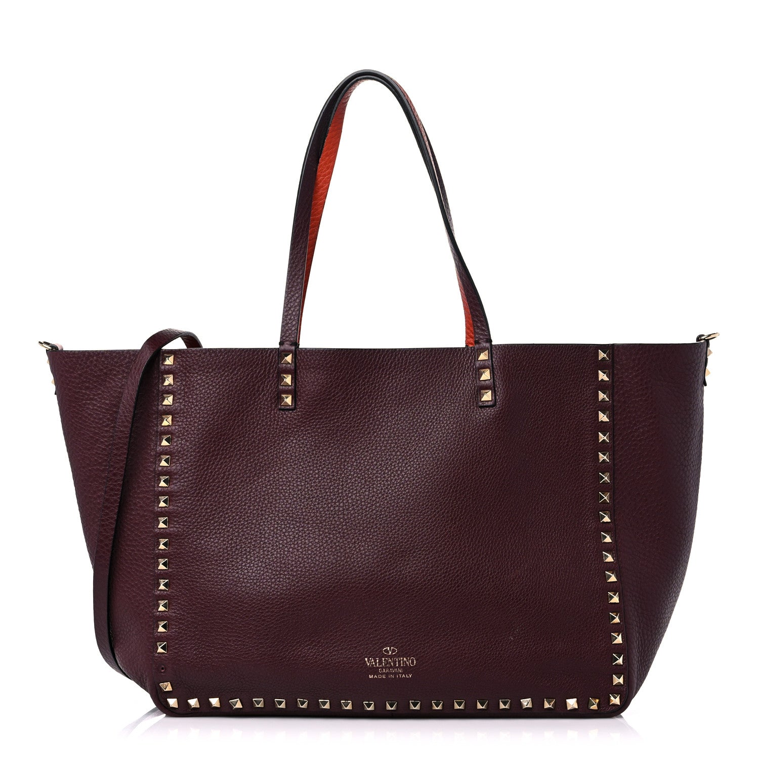 Valentino Garavani Grained Calfskin Rockstud Reversible Tote 1 of 22
