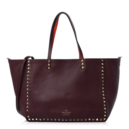 Valentino Garavani Grained Calfskin Rockstud Reversible Tote 1 of 22