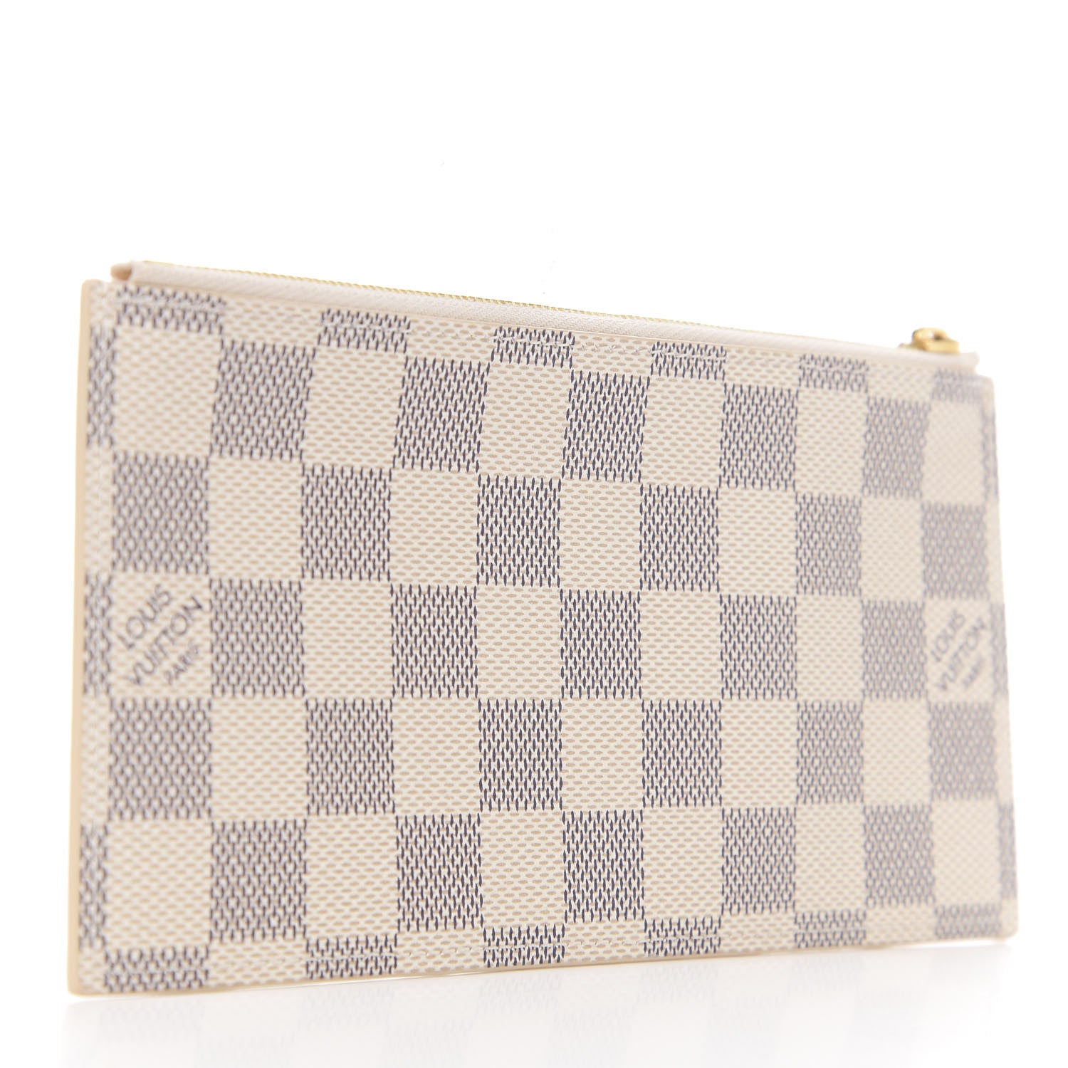Louis Vuitton Damier Azur Felicie Chain Wallet Zippered Insert Rose Ballerine 2 of 5