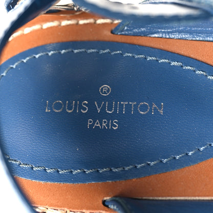 Louis Vuitton Monogram Denim Starboard Flat Thong Sandal 40 Blue 8 of 9