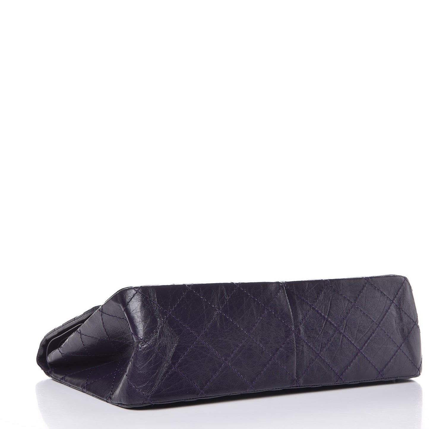 Aged Calfskin Quilted 2.55 Reissue 227 Flap Dark Purple