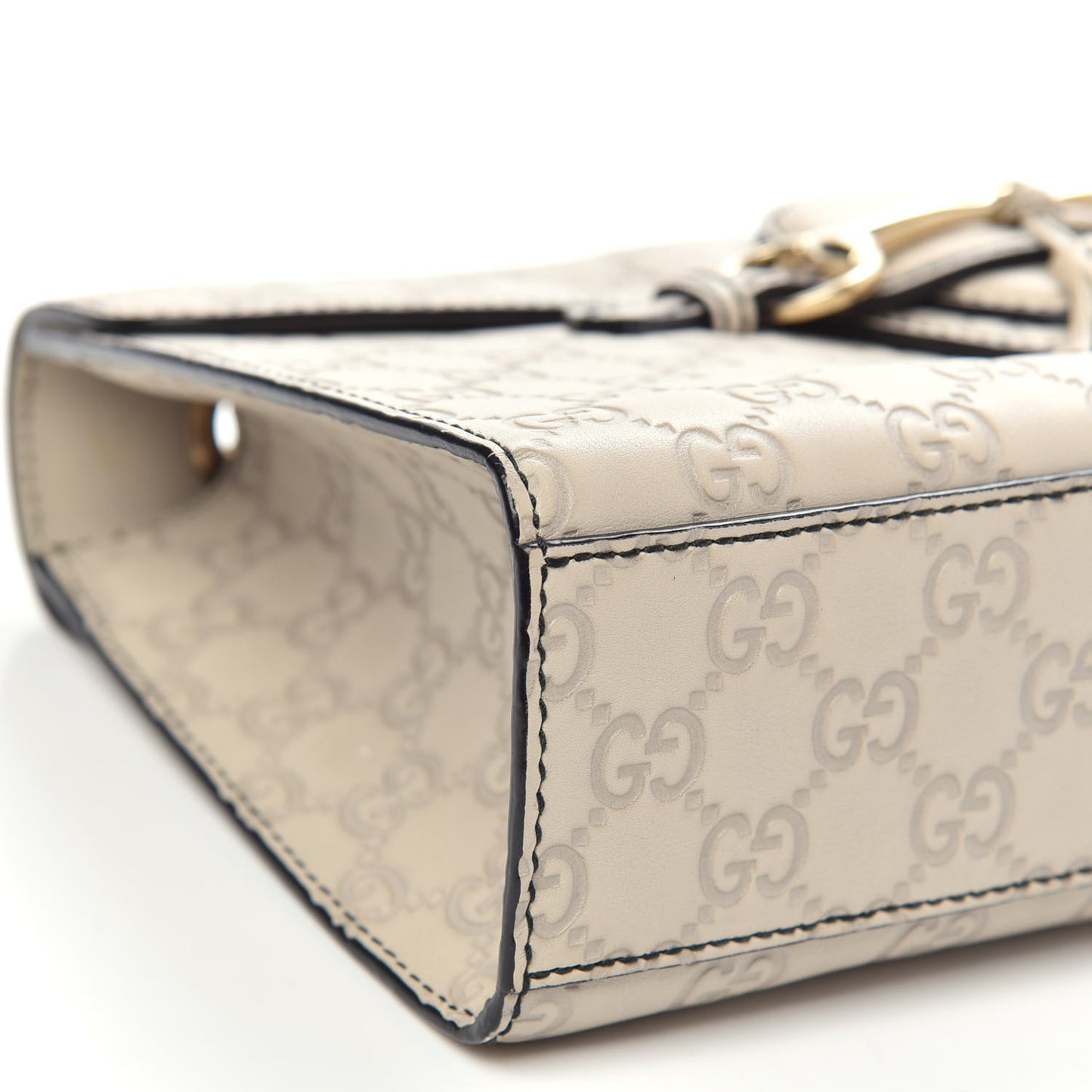 Guccissima Signature Medium Emily Chain Shoulder Bag Mystic White