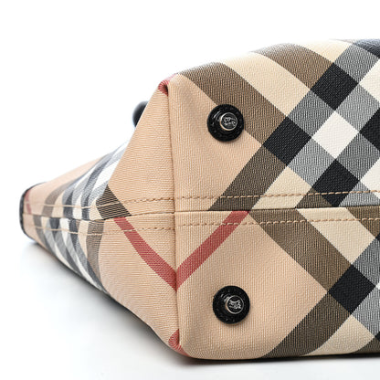 Burberry Nova Check Shopper Tote Black 7 of 8