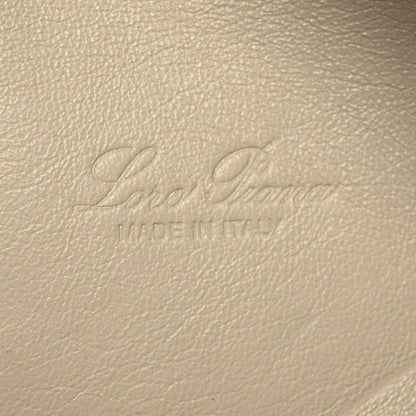 Loro Piana Grained Calfskin L19 Extra Pocket Pouch Whisper White 6 of 10