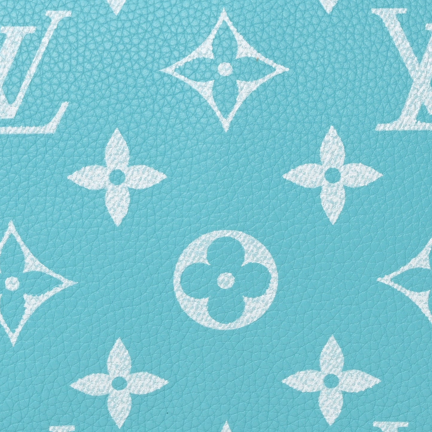 Calfskin Monogram Speedy P9 Bandouliere 40 Turquoise