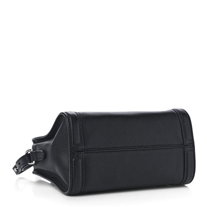 Alexander McQueen Pebbled Calfskin Mini Padlock Navy 4 of 11