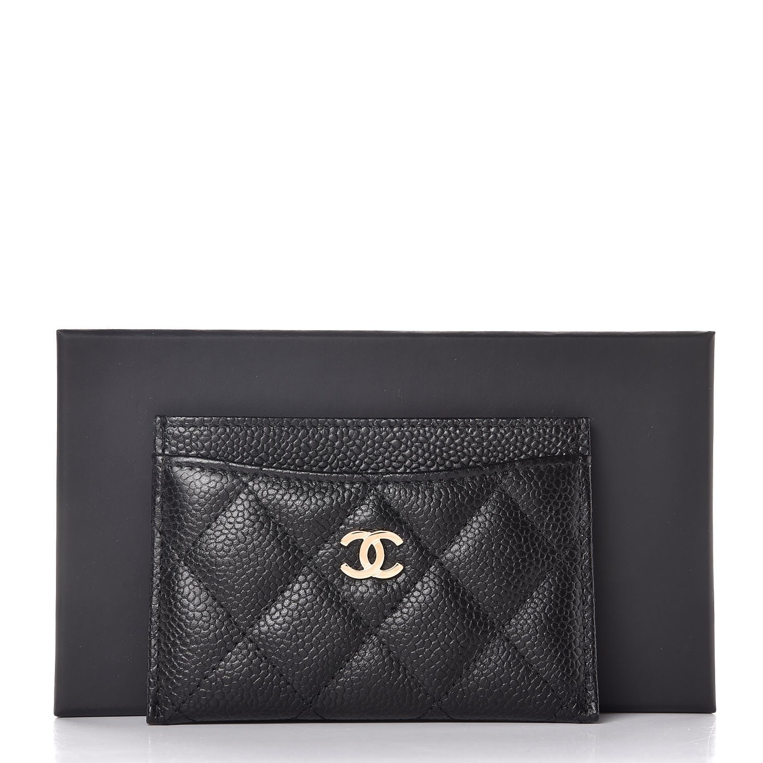 Chanel Caviar Quilted Card Holder Black 9 of 9