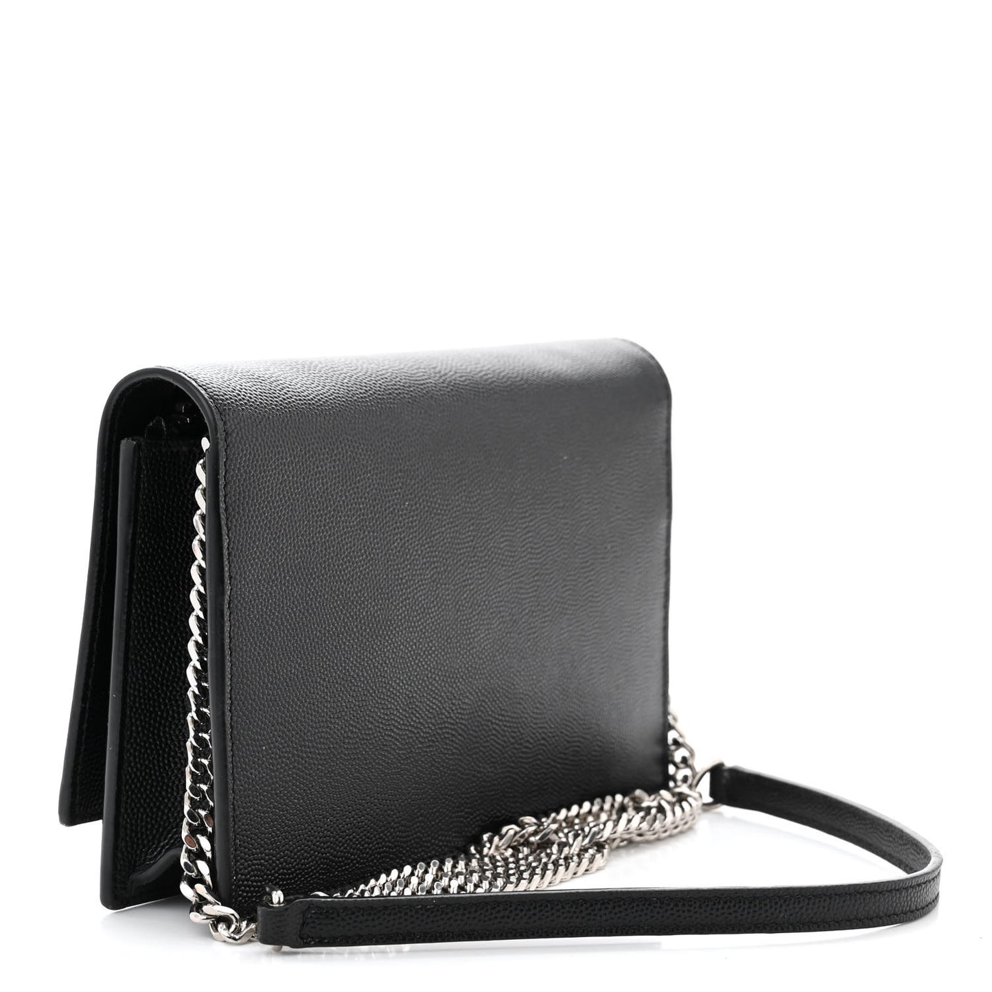 Grain De Poudre Classic Monogram Kate Tassel Chain Wallet Black