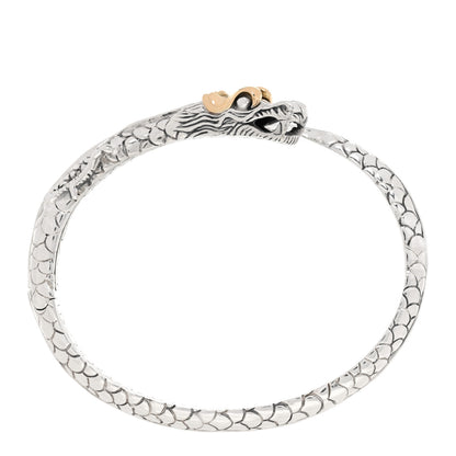 John Hardy Sterling Silver 18K Yellow Gold Legends Naga Dragon Bypass Cuff Bracelet 1 of 5
