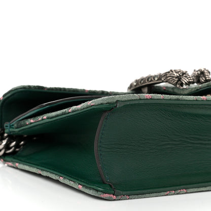 Gucci Velvet Moon Calfskin Crystal GG Monogram Small Dionysus Shoulder Bag Avio Dusty Pink Black Diamond 9 of 10