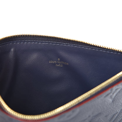 Louis Vuitton Empreinte Felicie Chain Wallet Zippered Insert Marine Rouge 6 of 7