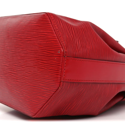 Louis Vuitton Epi Sac D'epaule Castillan Red 9 of 9