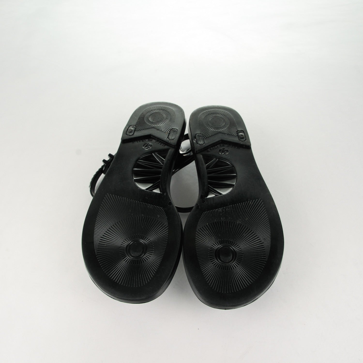 Chanel PVC CC Pearl Thong Sandals 37 Black 5 of 7