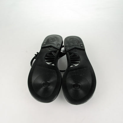 Chanel PVC CC Pearl Thong Sandals 37 Black 5 of 7