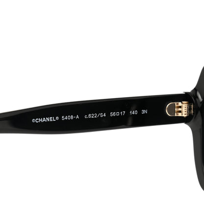 Chanel Acetate Square Sunglasses 5408-A Black 5 of 7