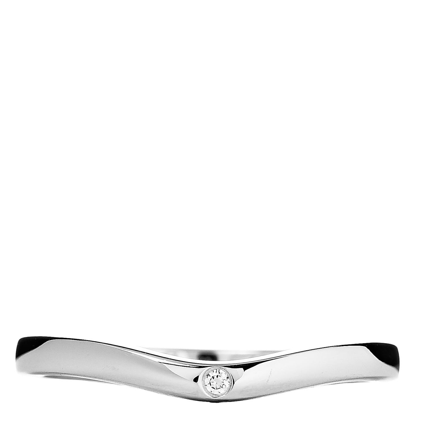 Platinum Diamond Ballerine Wedding Band Ring 49 4.75