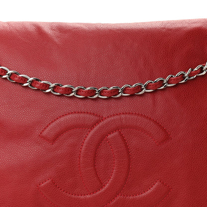 Chanel Caviar Timeless CC Accordion Flap Red 10 of 10