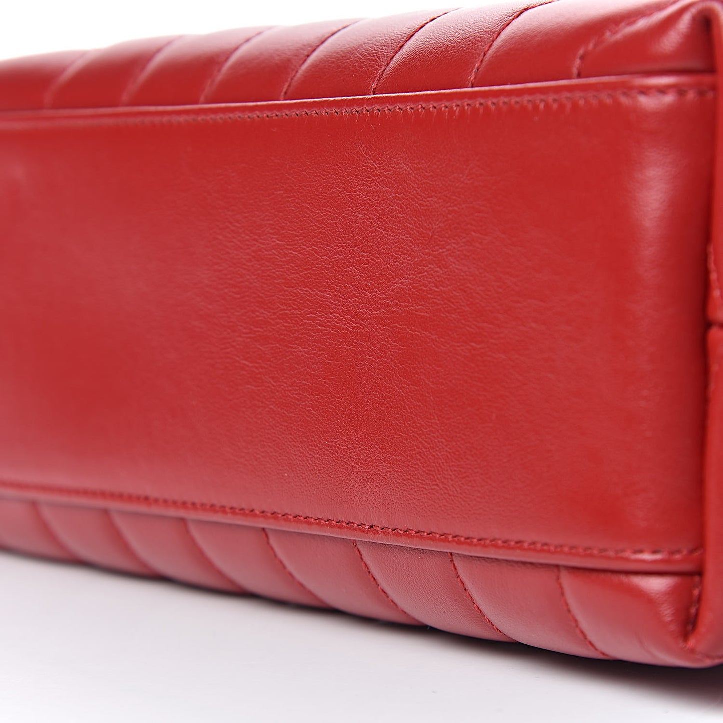 Calfskin Y Quilted Monogram Small Loulou Crossbody Bag Red