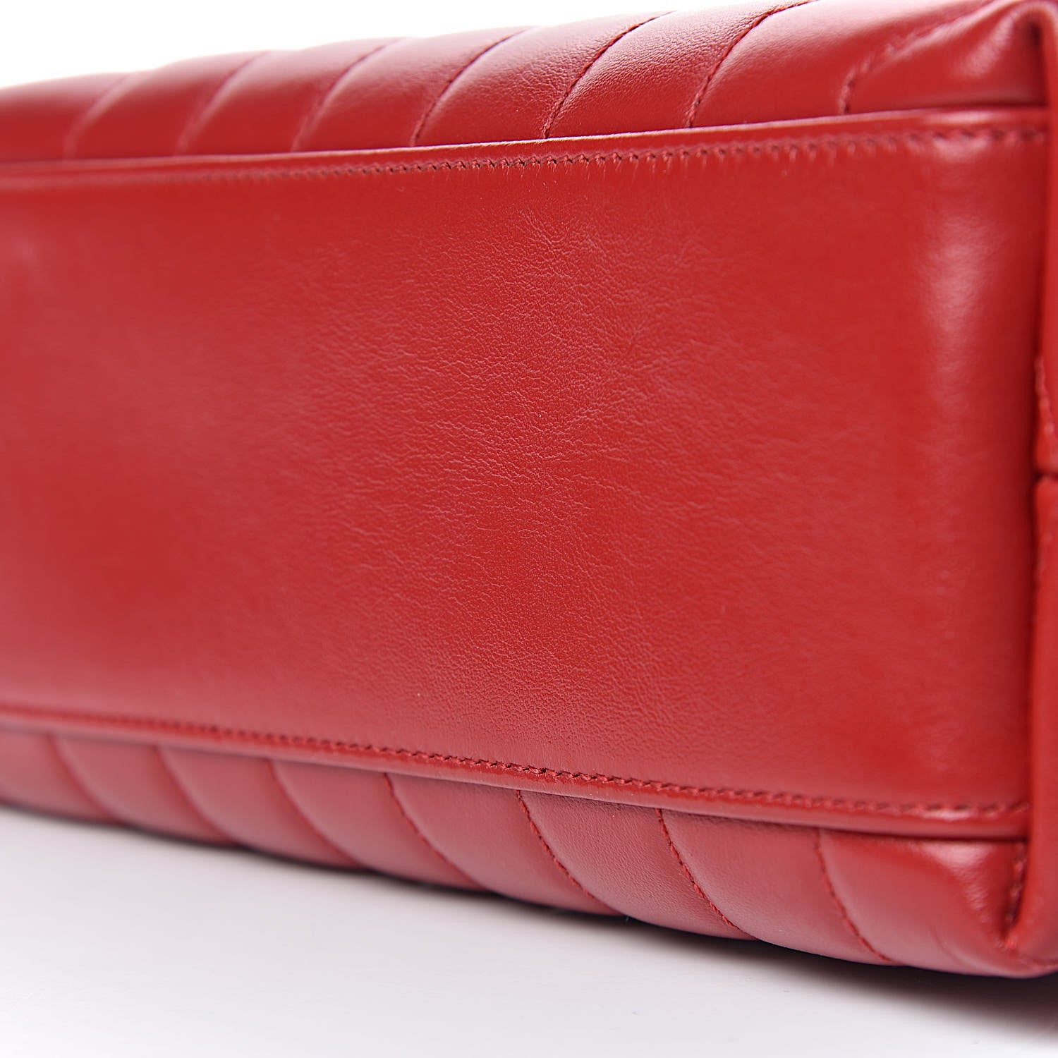 Saint Laurent Calfskin Y Quilted Monogram Small Loulou Crossbody Bag Red 12 of 12