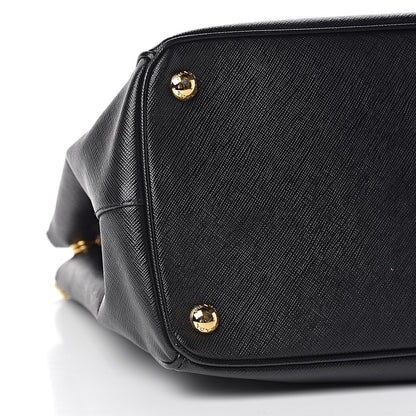 Prada Saffiano Medium Galleria Double Zip Tote Black 9 of 10