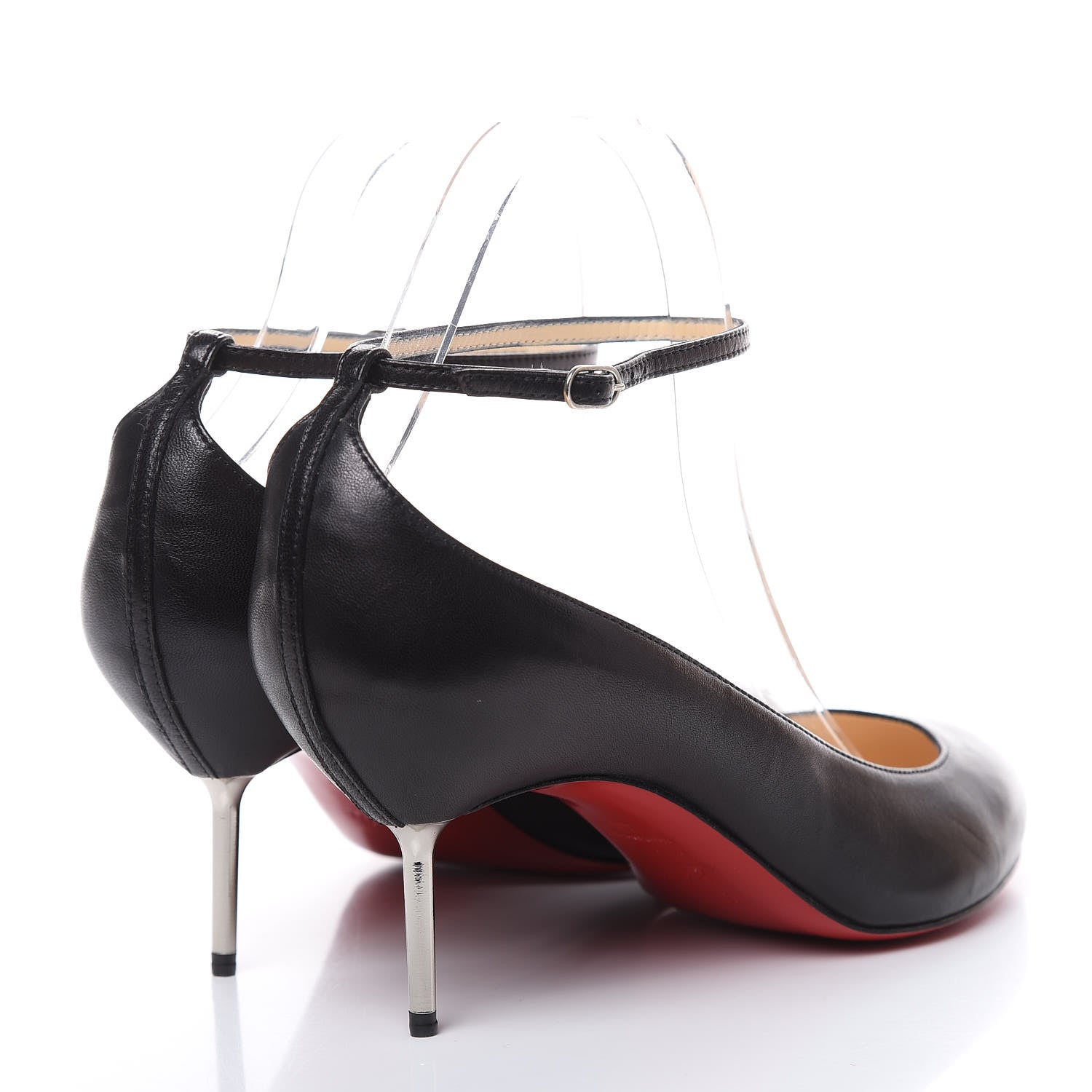 Christian Louboutin Nappa Ika 70 Pumps 40 Black Silver 4 of 10