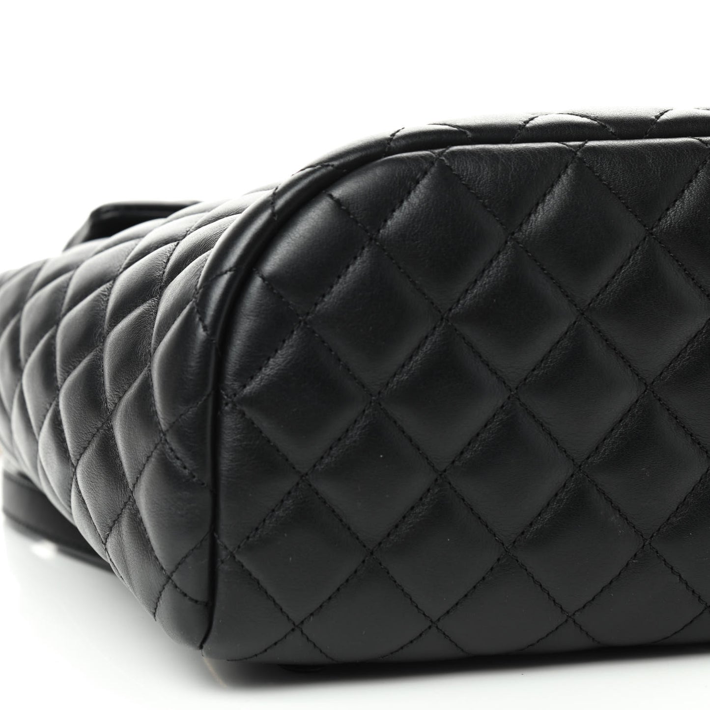 Lambskin Quilted Small Urban Spirit Backpack Black