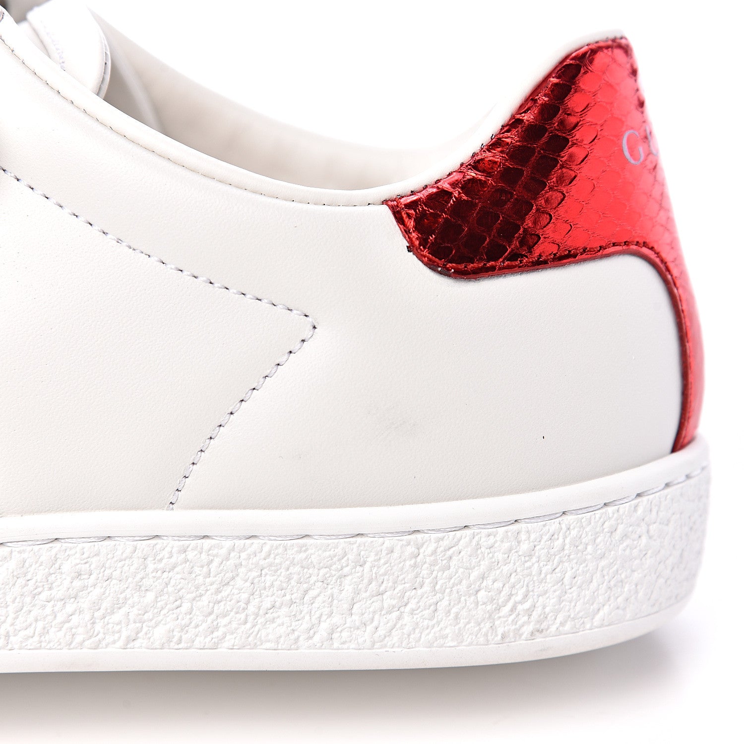 Gucci Calfskin Ayers Web Womens Ace Bow Lace Sneakers 35.5 White 9 of 10