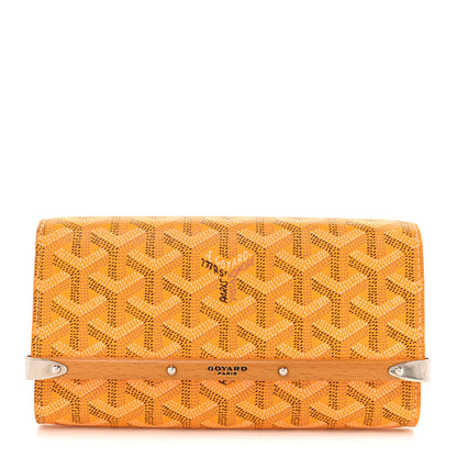 Goyard Goyardine Monte Carlo Bois Clutch With Strap Yellow 1 of 12