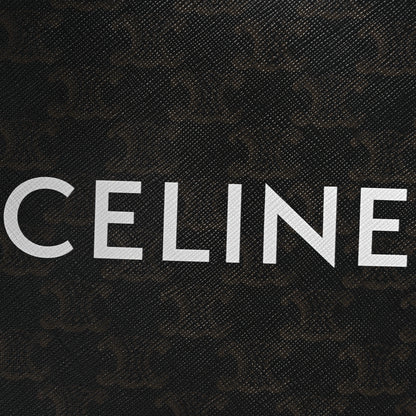Celine Triomphe Canvas Calfskin Mini Vertical Cabas Tan 8 of 10