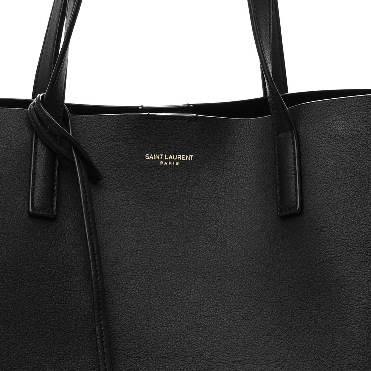Calfskin Large Shopping Tote Black