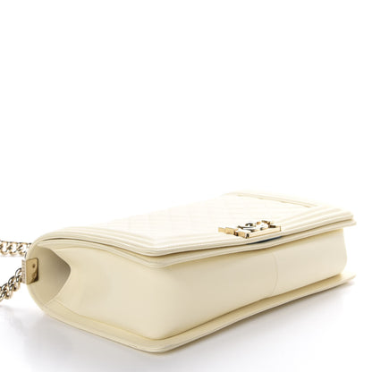 Chanel Lambskin Quilted New Medium Boy Flap Light Beige 4 of 11