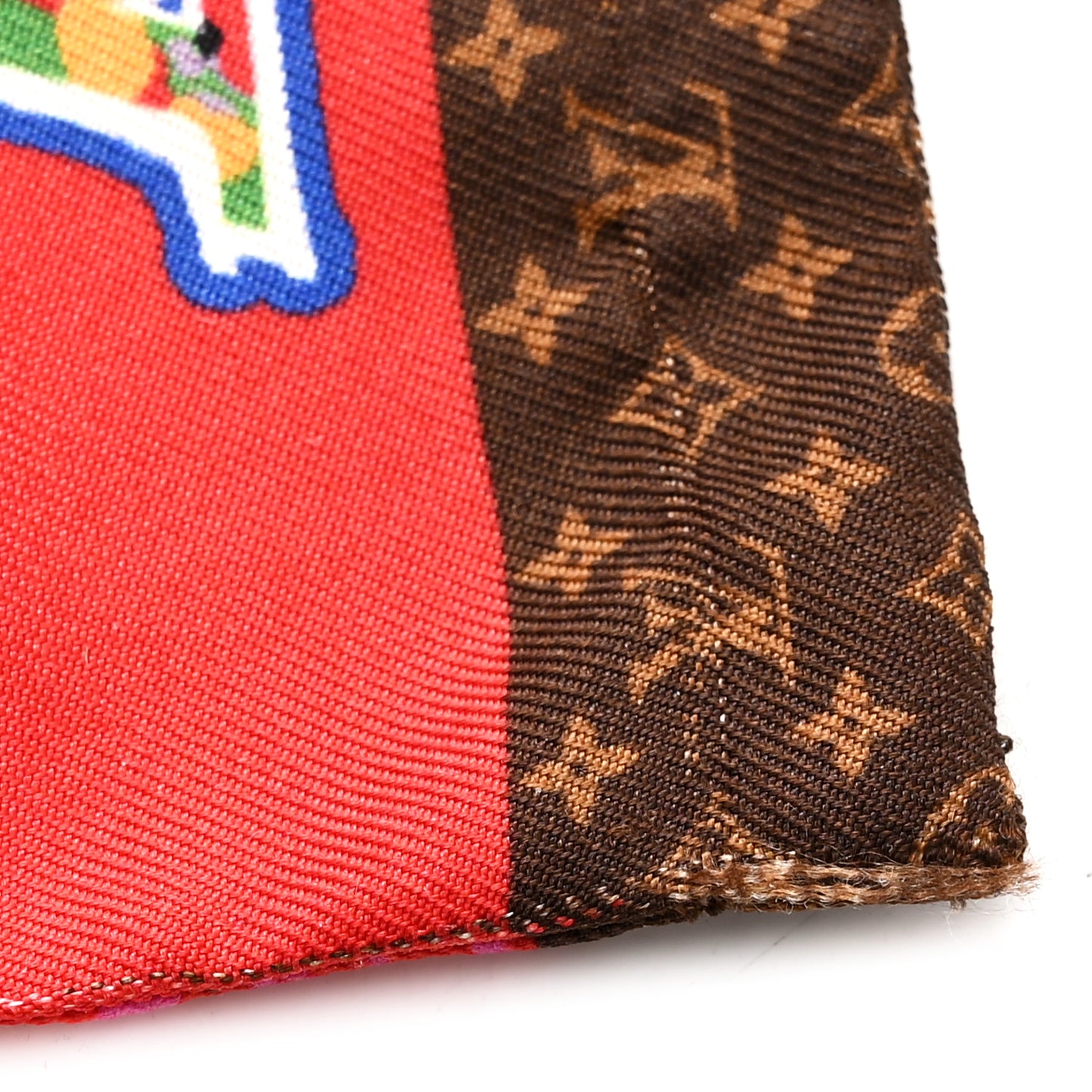 Silk Monogram ABC Bandeau Rose Pop