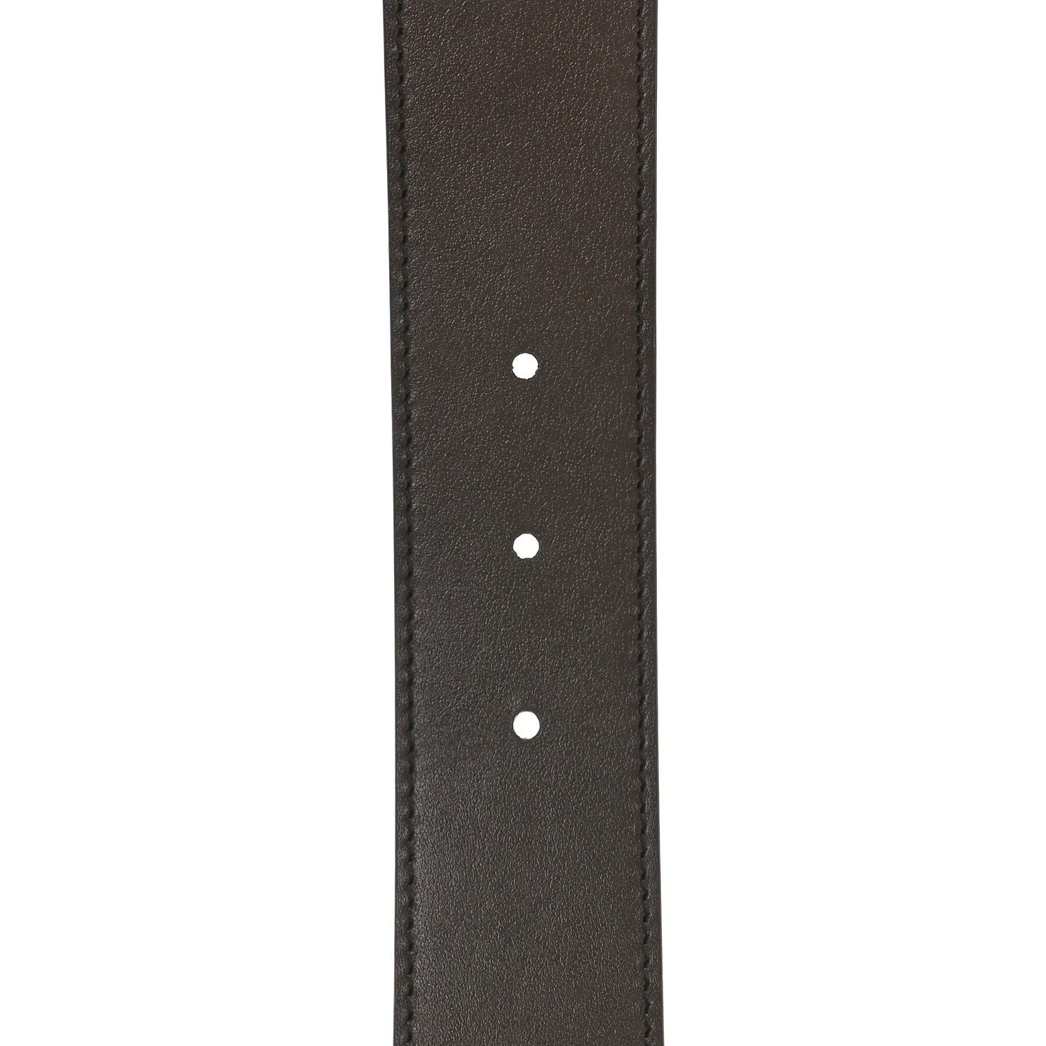 Gucci GG Supreme Monogram Plutone Calfskin Double G Reversible 37mm Belt 120 48 Beige Ebony New Acero 4 of 5