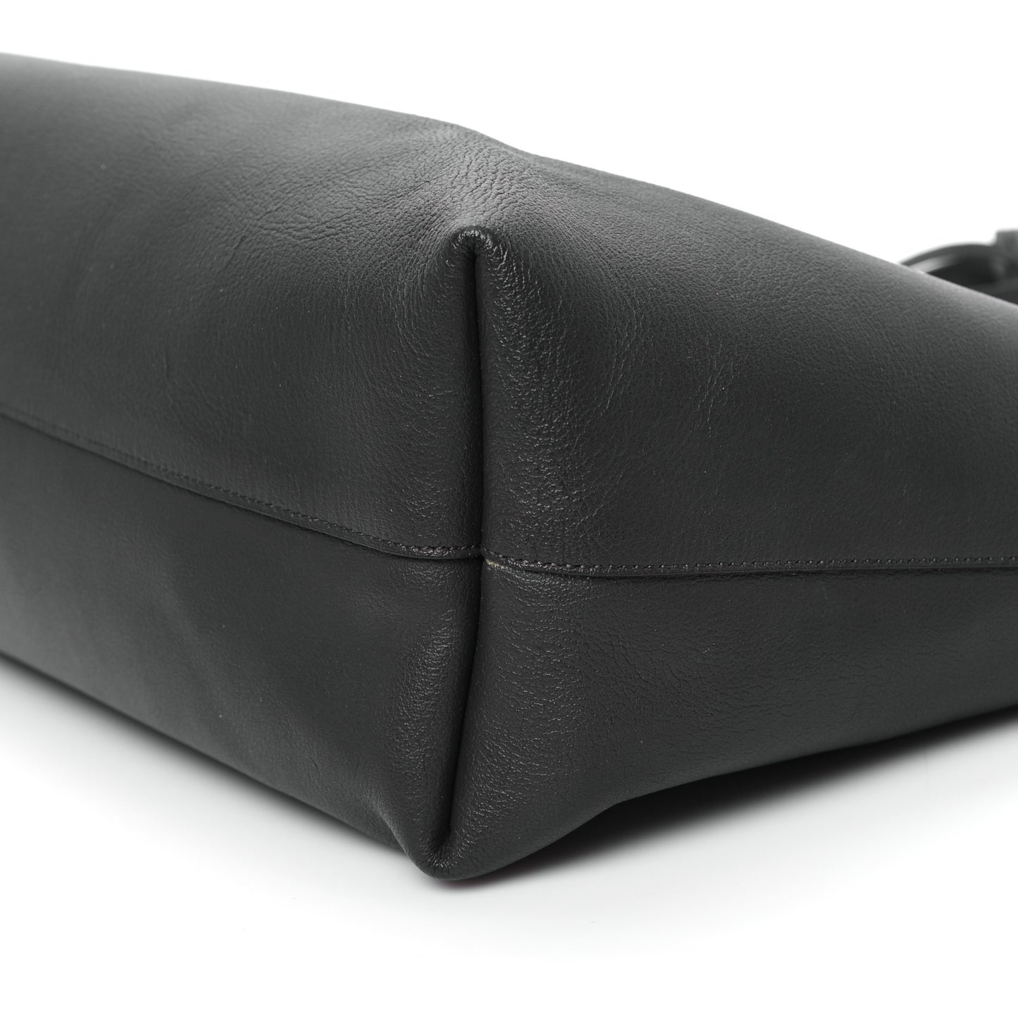 Calfskin Large Shopping Tote Coal