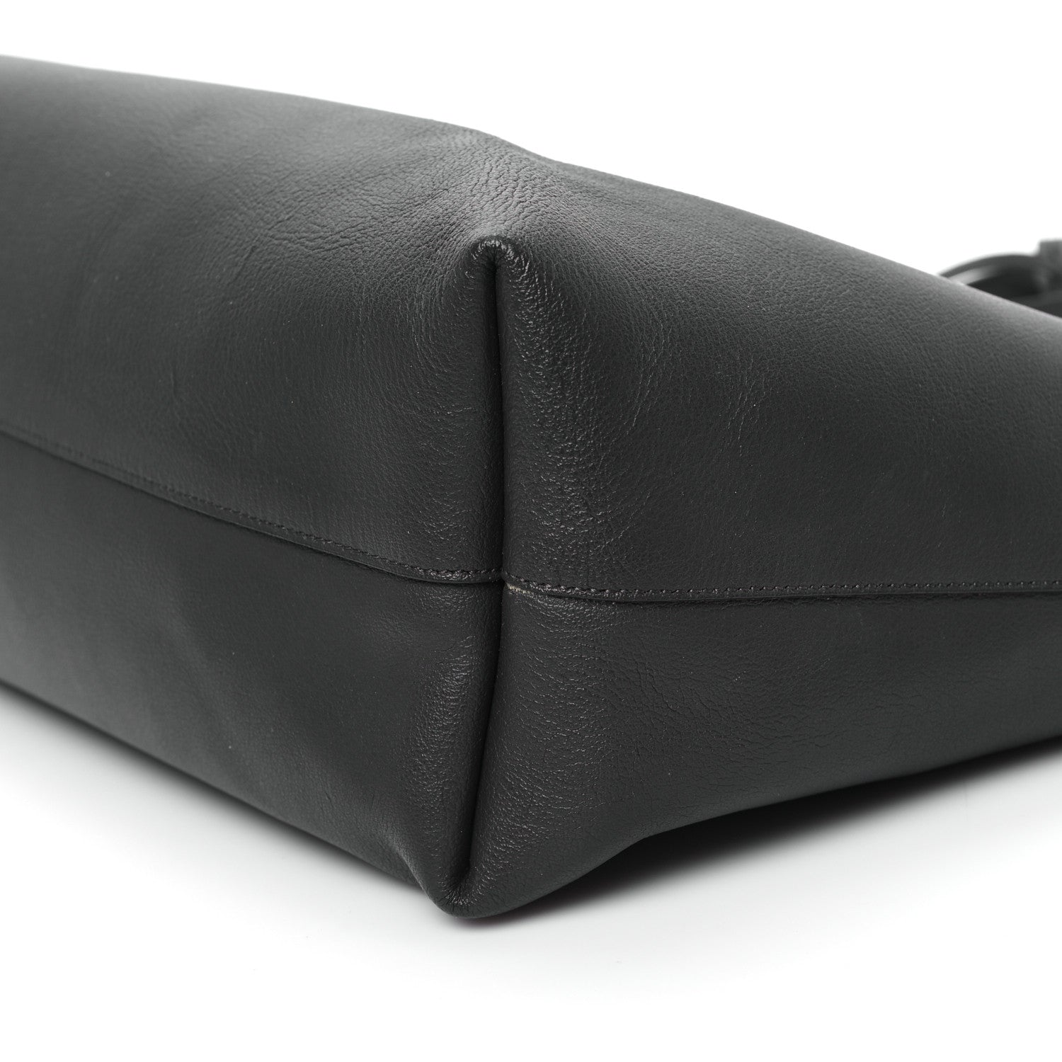 Saint Laurent Calfskin Large Shopping Tote Coal 11 of 11