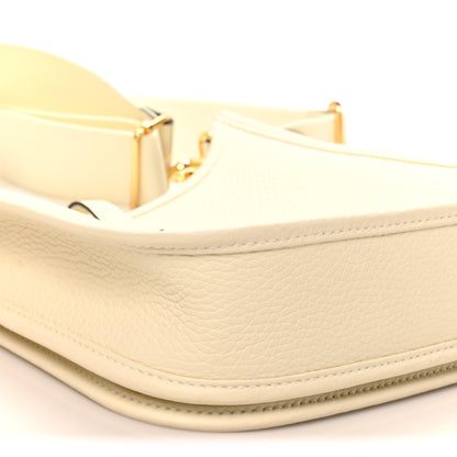Hermes Taurillon Clemence Evelyne 23 Poche III Cream 9 of 10
