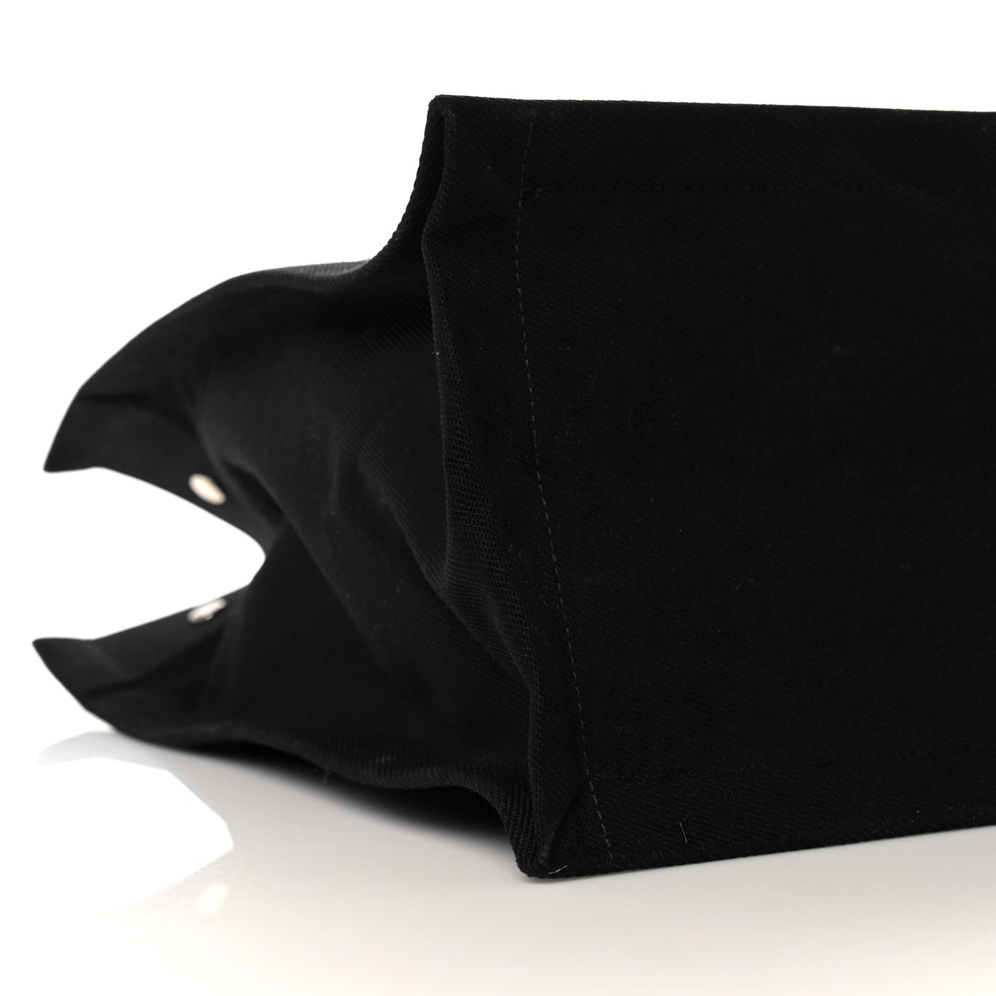 Linen Calfskin Rive Gauche Tote Black