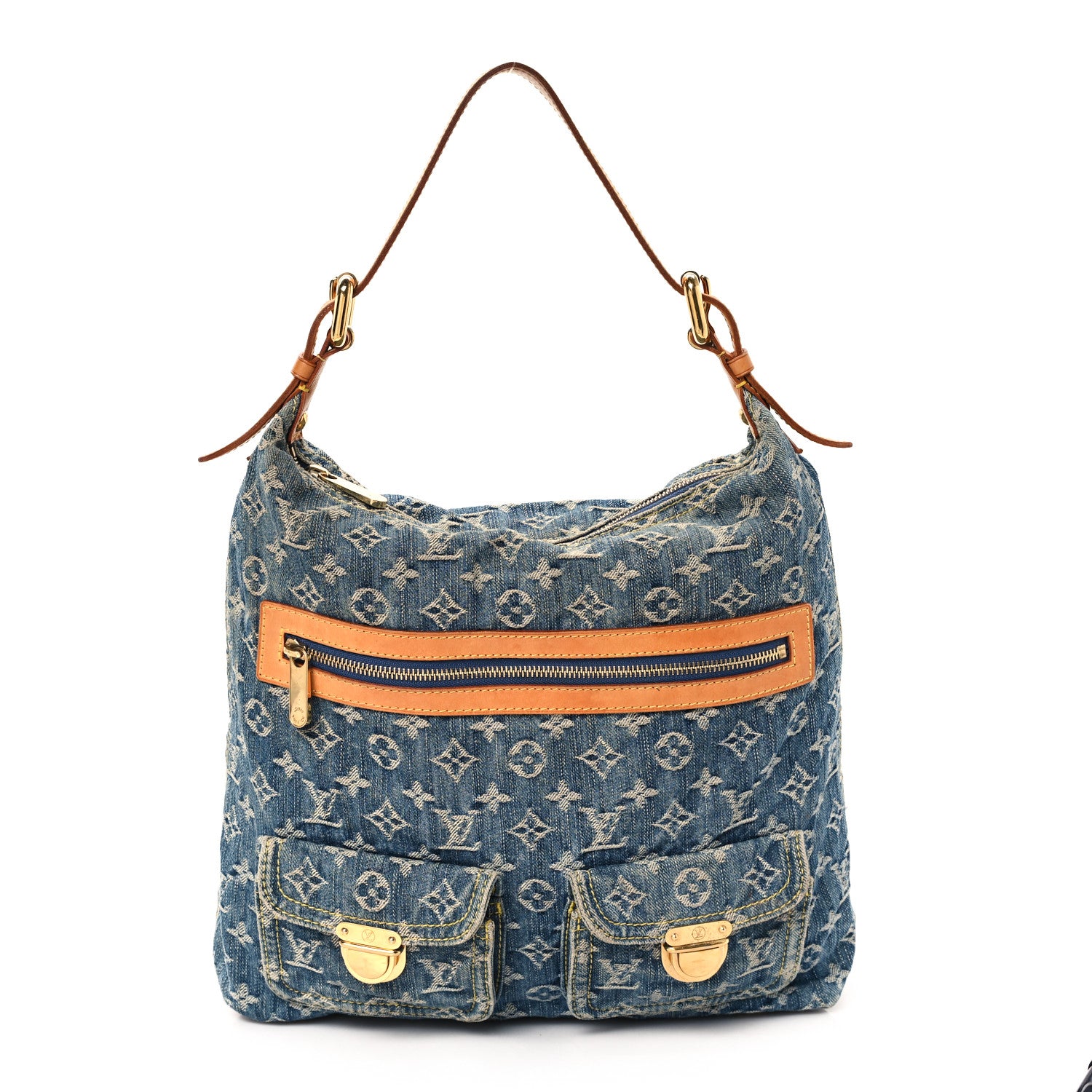 Louis Vuitton Denim Baggy GM Blue 1 of 12