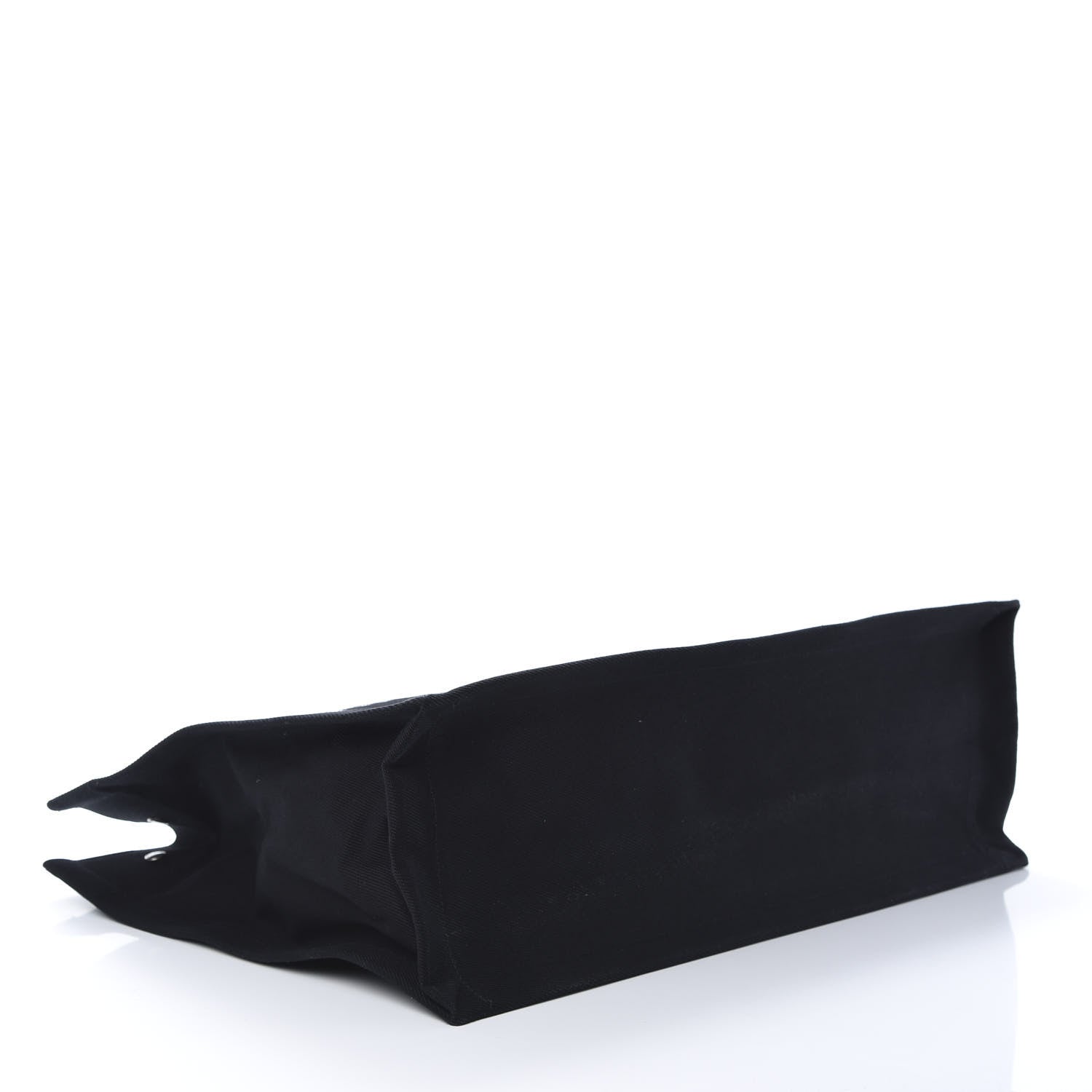 Saint Laurent Linen Calfskin Rive Gauche Tote Black 4 of 10