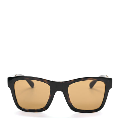 Chanel Nylon Metal Square Folding Sunglasses 6053 Tortoise 2 of 7