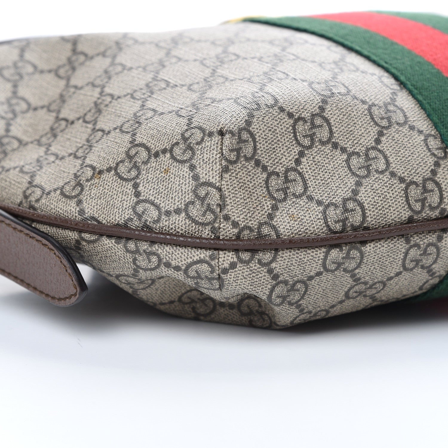 Gucci GG Supreme Monogram Web Small Ophidia Half Moon Hobo Brown 8 of 9