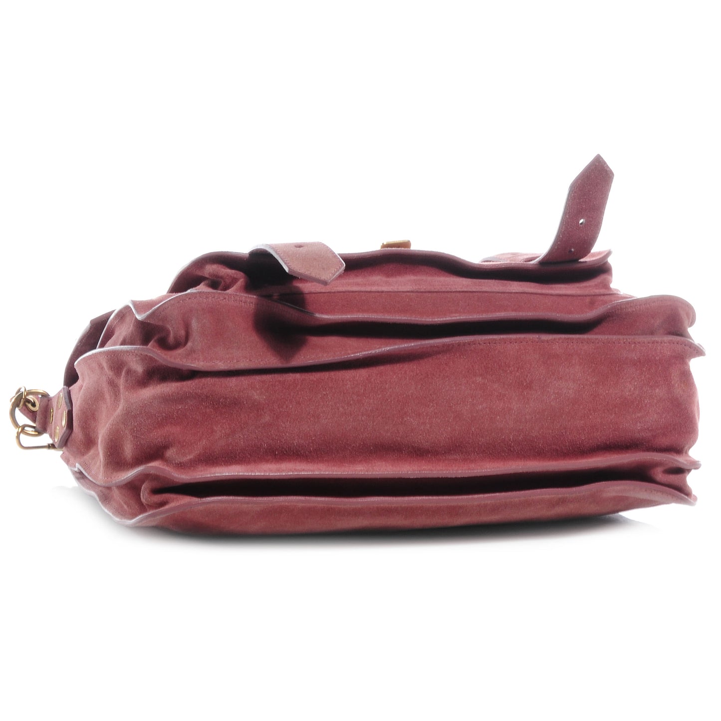 Suede PS1 Medium Satchel Antique Pink