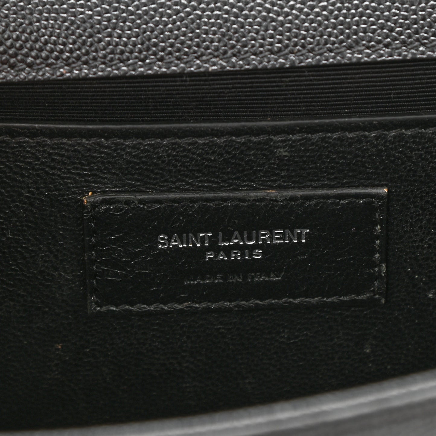 Grain De Poudre Medium Classic Monogram Kate Satchel Black
